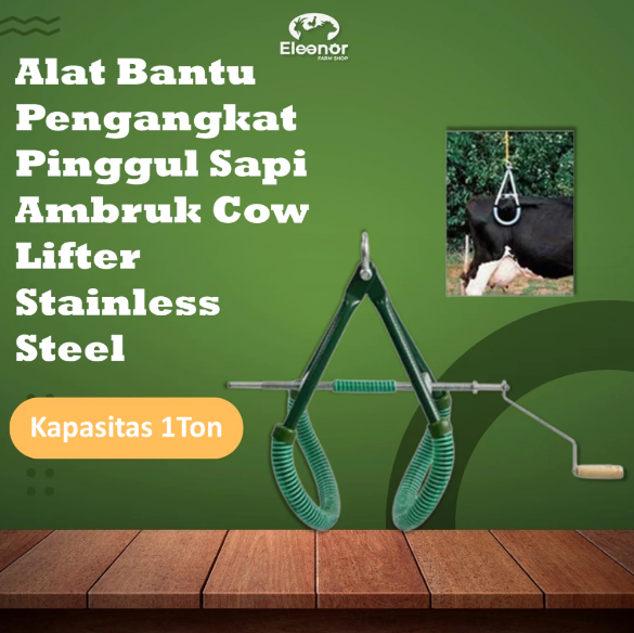 Alat Bantu Pengangkat Pinggul Sapi Ambruk Cow Cattle Lifting Rack Lifter Stainless Steel