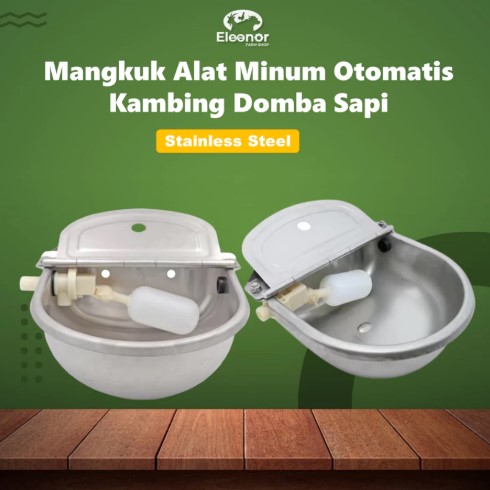 Alat Minum Mangkuk Otomatis Kambing Domba Sapi Kuda Stainless Steel