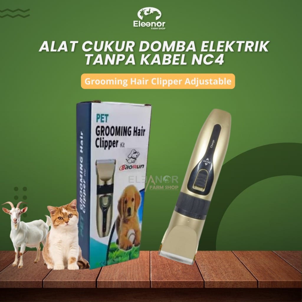 Baorun NC4 - BaoRun Alat Cukur Elektrik Bulu Hewan Grooming Hair Clipper Adjustable