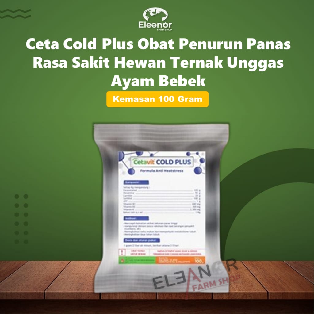 CETA COLD PLUS UNGGAS - Penurun Panas dan Rasa Sakit untuk Hewan Ternak Unggas
