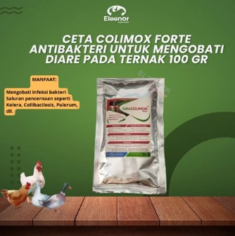 CETA COLIMOX FORTE 100gr - Antibakteri Untuk Mengobati Saluran Pencernaan Pada Unggas Ayam Bebek