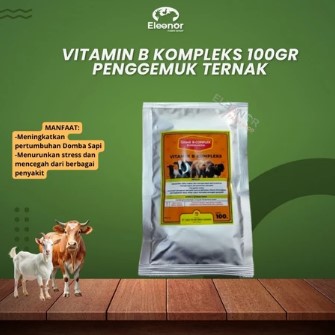 CETAVIT B KOMPLEKS RUMINANSIA 100 GRAM - Penambah Nafsu Makan Sapi Kambing Domba - Vitamin B komplek Hewan