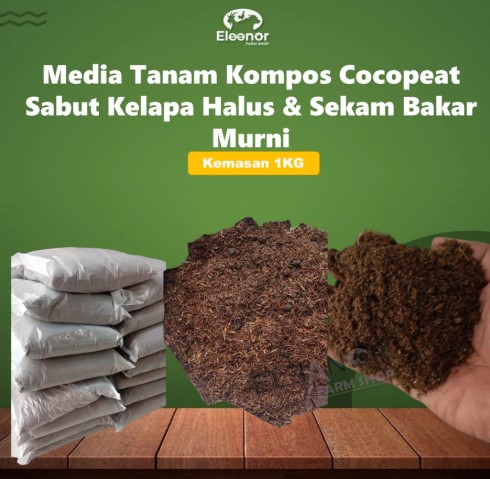 Cocopeat Media Tanam Organik dari Serabut Kelapa Halus 500Gr