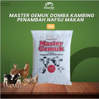 MASTER GEMUK 1kg - Suplemen Premix Pakan Vitamin Mineral Untuk Penggemukan Sapi Kambing Domba