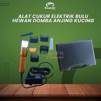 Mesin Cukur HC - 118 Gold Alat Cukur Bulu Kambing Domba Anjing Kelinci Elektrik 380W 12V Gold Baru