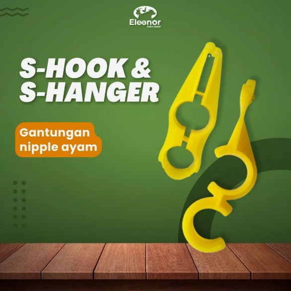 S - Hook Gantungan Pipa Nipple Kandang Ayam S Hanger Nipple