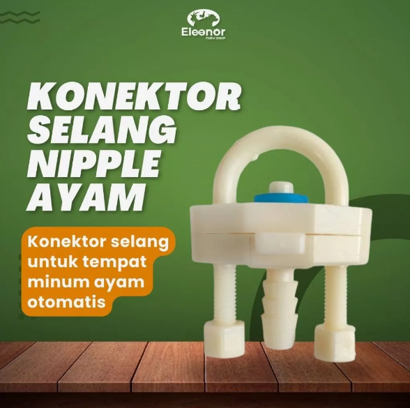 Saddle Saddel Connector Konektor Selang TMAO - Tempat Minum Ayam Otomatis Nipel Puyuh Atau Nipel Kelinci