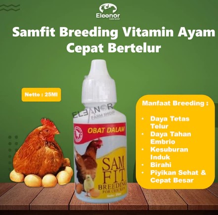 Sam Fit Breeding Ayam Vitamin untuk Mempercepat Bertelur Anti Macet 25ml