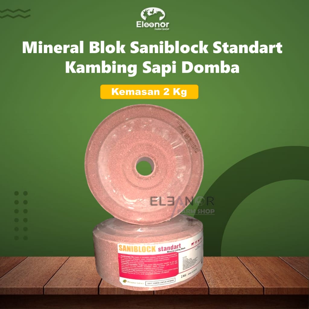 Saniblock Standart Mineral Blok Kambing Sapi Domba Ruminansia 2Kg
