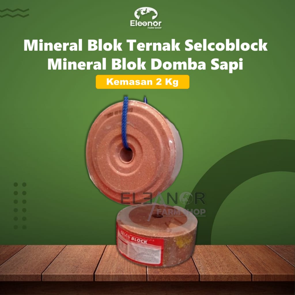 SELCO BLOCK 2 KG - MINERAL BLOK DOMBA KAMBING RUMINANSIA UNTUK MASA PERTUMBUHAN