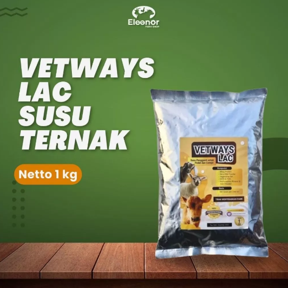Vetways Lac Susu untuk Pedet Sapi Cempe Kambing Domba 1Kg