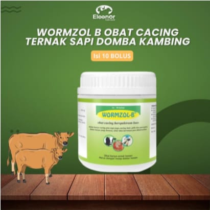 Wormzol B 10 Bolus Obat Cacing Sapi Kerbau Kuda Ternak Medion